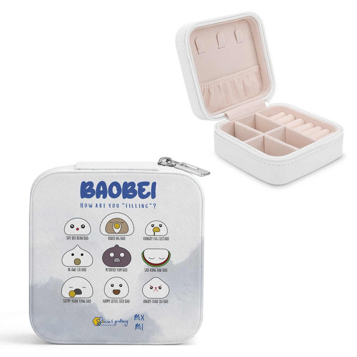 Original BAOBEI Artwork Square Jewellery Box (ready stock)