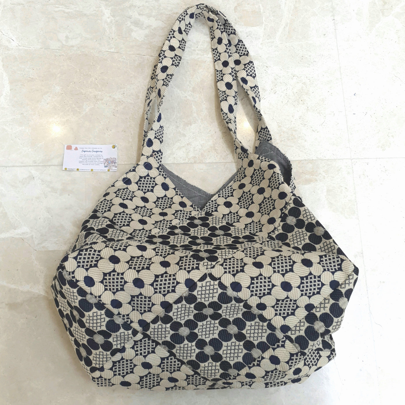 Floral Jacquard Tote Bag