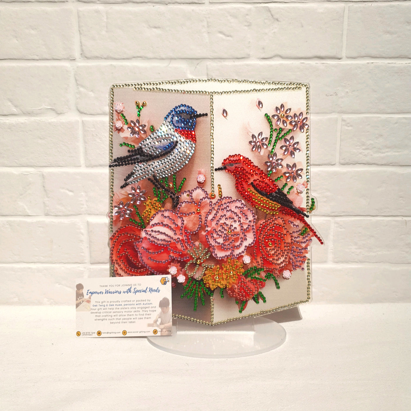 Acrylic Diamond Art Stand (Birds)