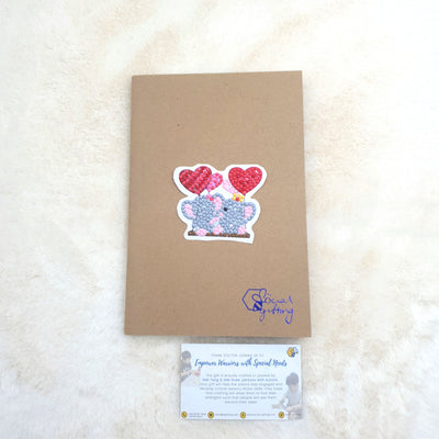 Diamond Art Stickers on Notebook