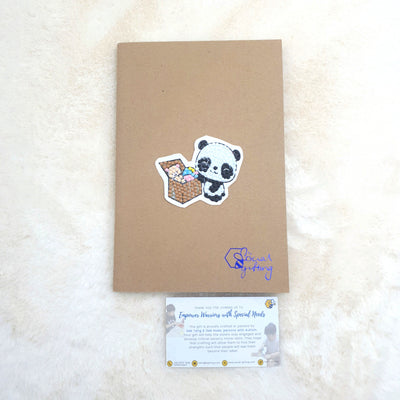 Diamond Art Stickers on Notebook