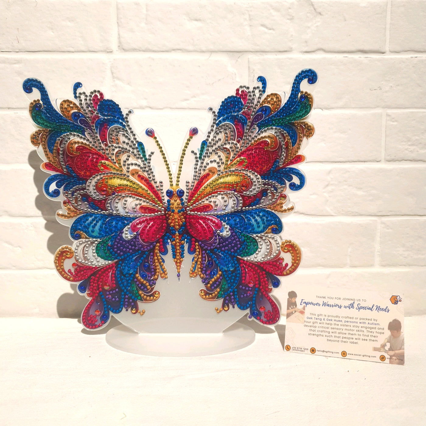 Acrylic Diamond Art Stand (Butterfly)