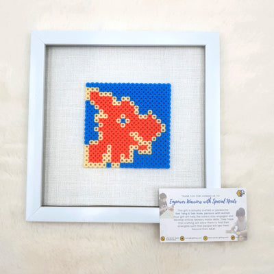 Assorted Hama Beads with Wooden Frame (20 x 20cm)