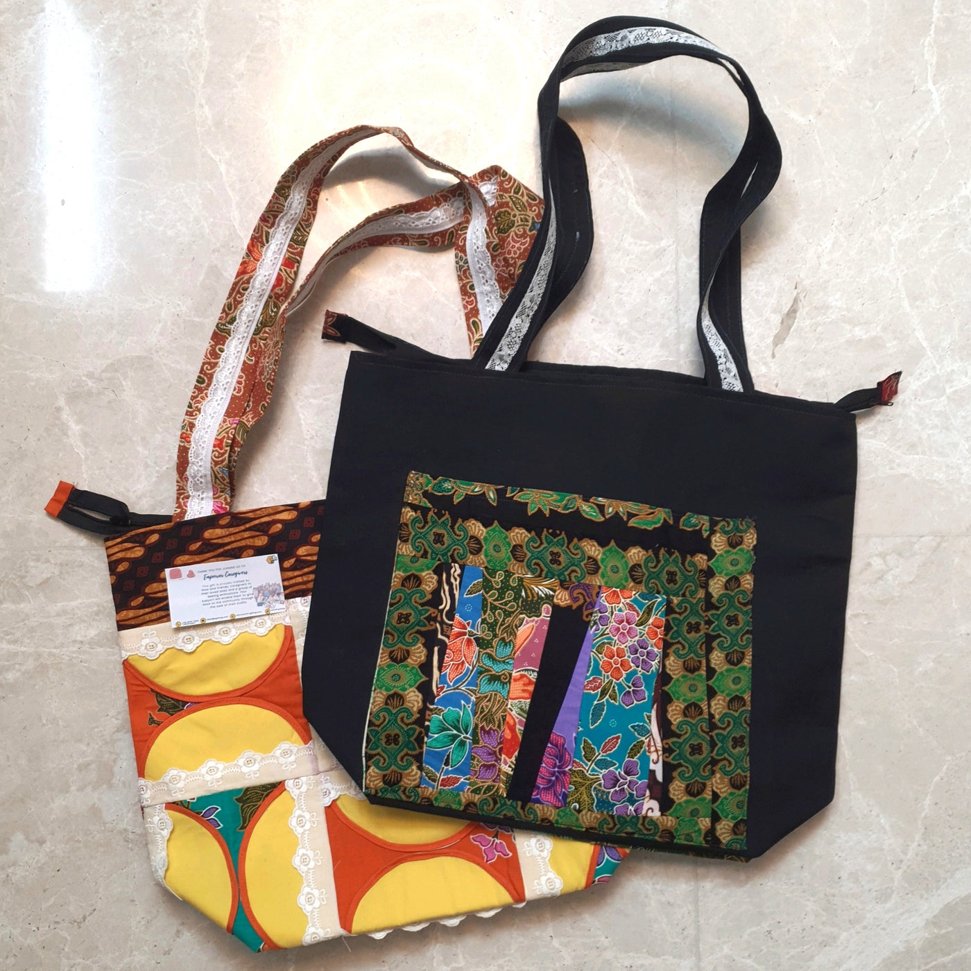 Batik Patchwork Tote Bag