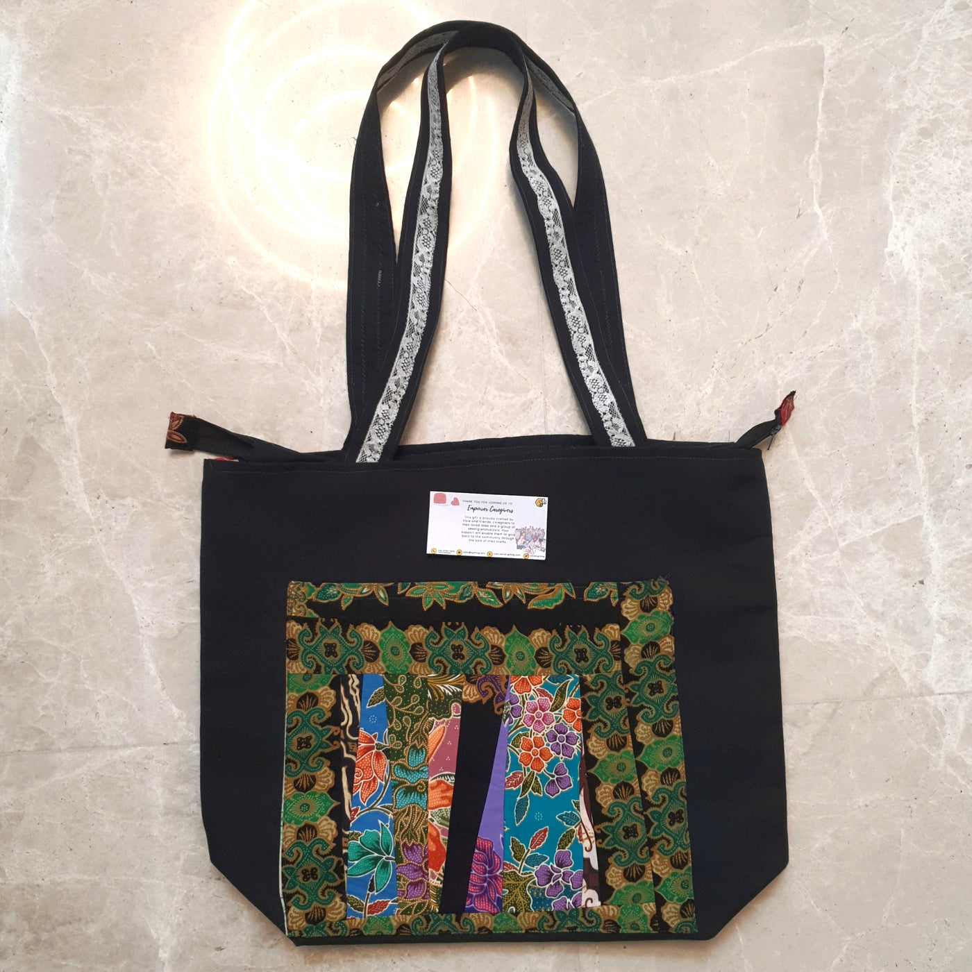 Batik Patchwork Tote Bag