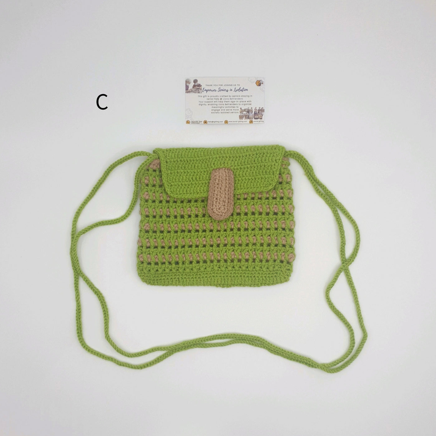 Hand Crocheted Bag with Sling