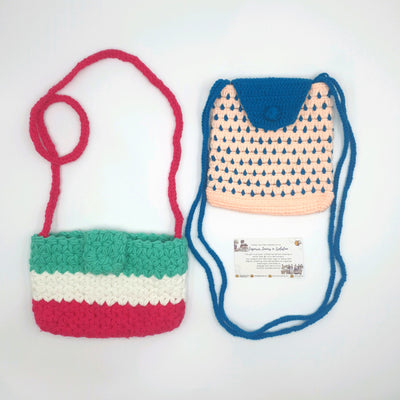 Hand Crocheted Bag with Sling