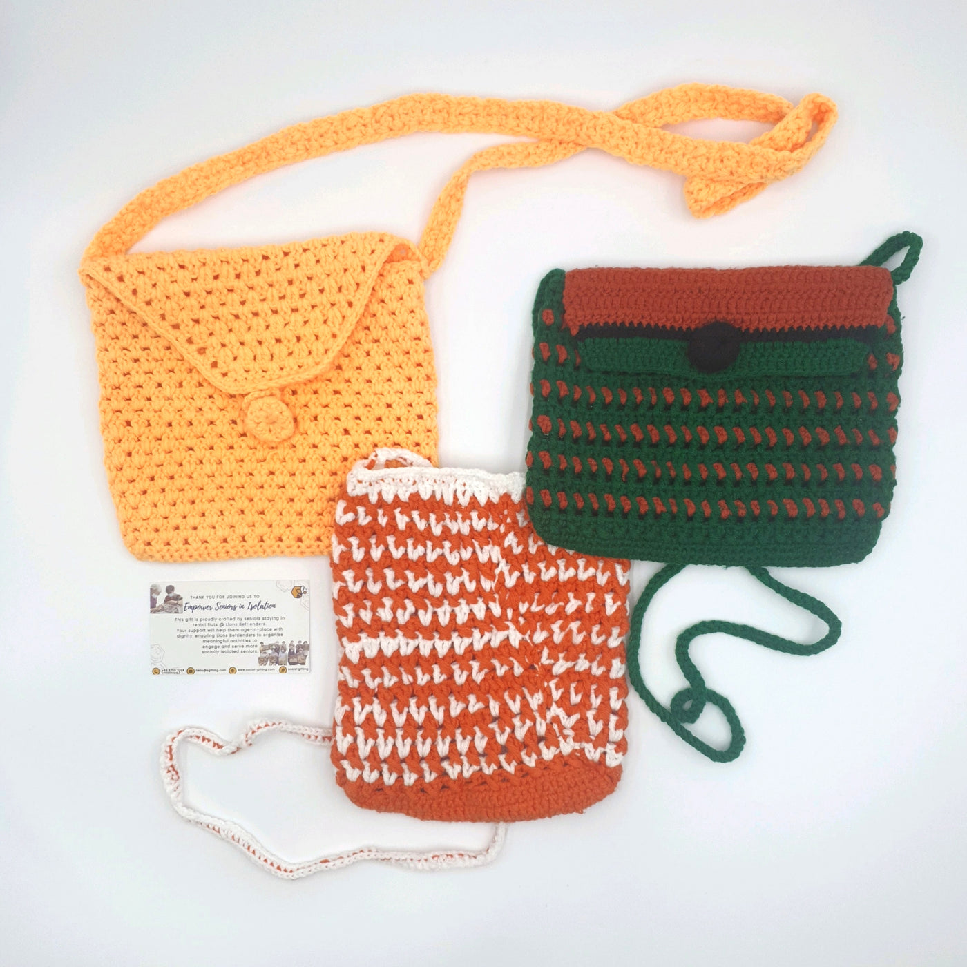 Hand Crocheted Bag with Sling