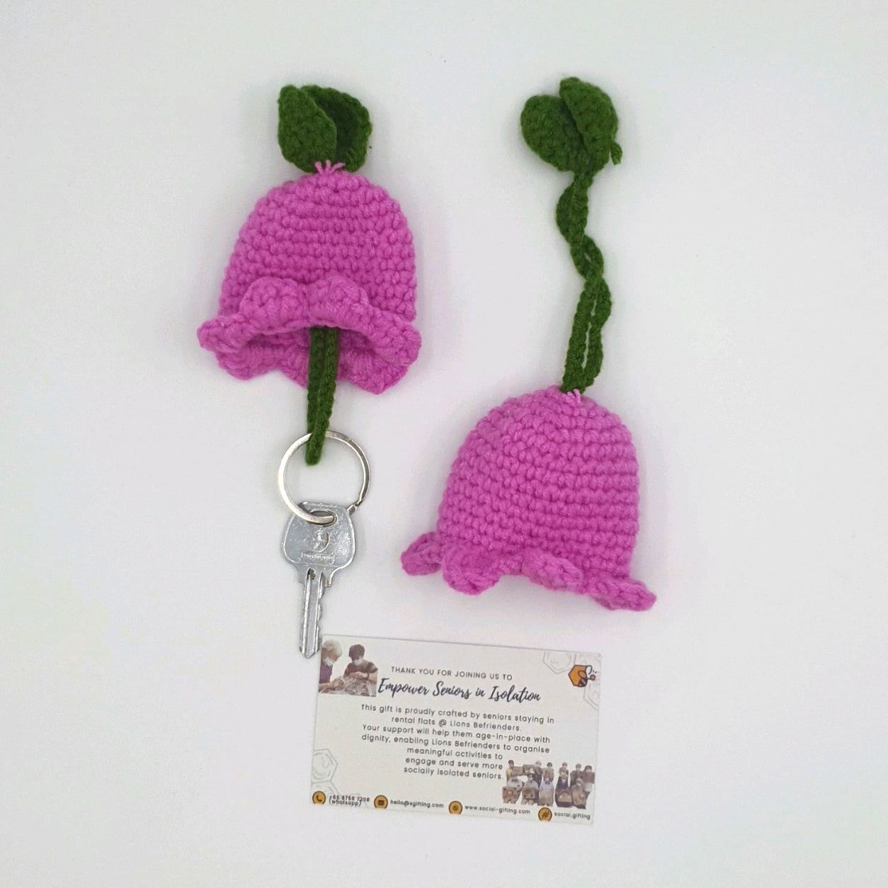 Hand Crocheted Key Fob Holder