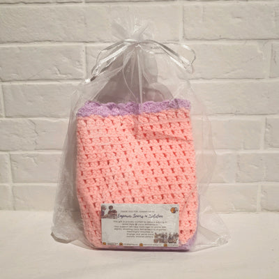 Hand Crocheted Baby Dress (Pink)