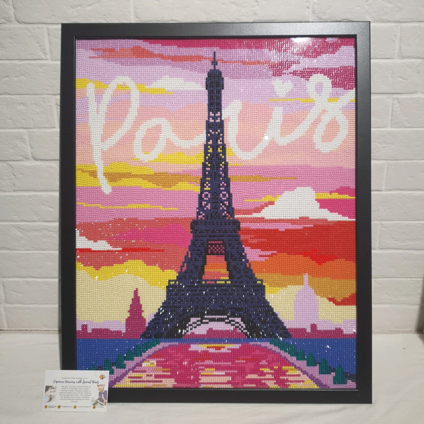 Effiel Tower Diamond Art with Frame