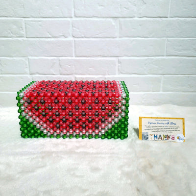 Handmade Beaded Tissue Box