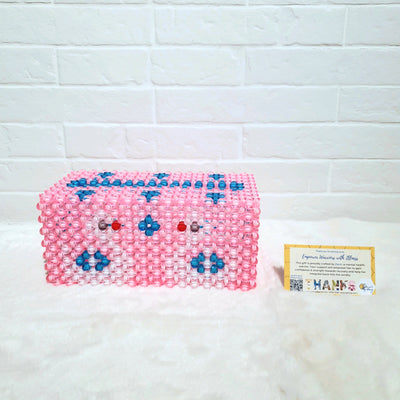 Handmade Beaded Tissue Box