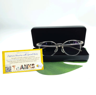 Diamond Art PU Leather Spectacles Box