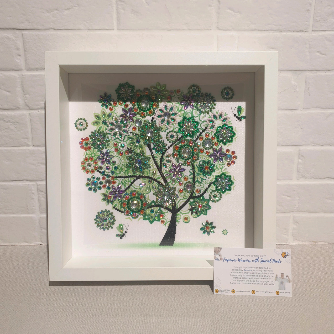 Trees in the Seasons Diamond Art with Wooden Frame