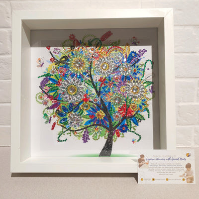 Trees in the Seasons Diamond Art with Wooden Frame