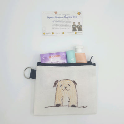 Hand-Drawn Canvas Pouch