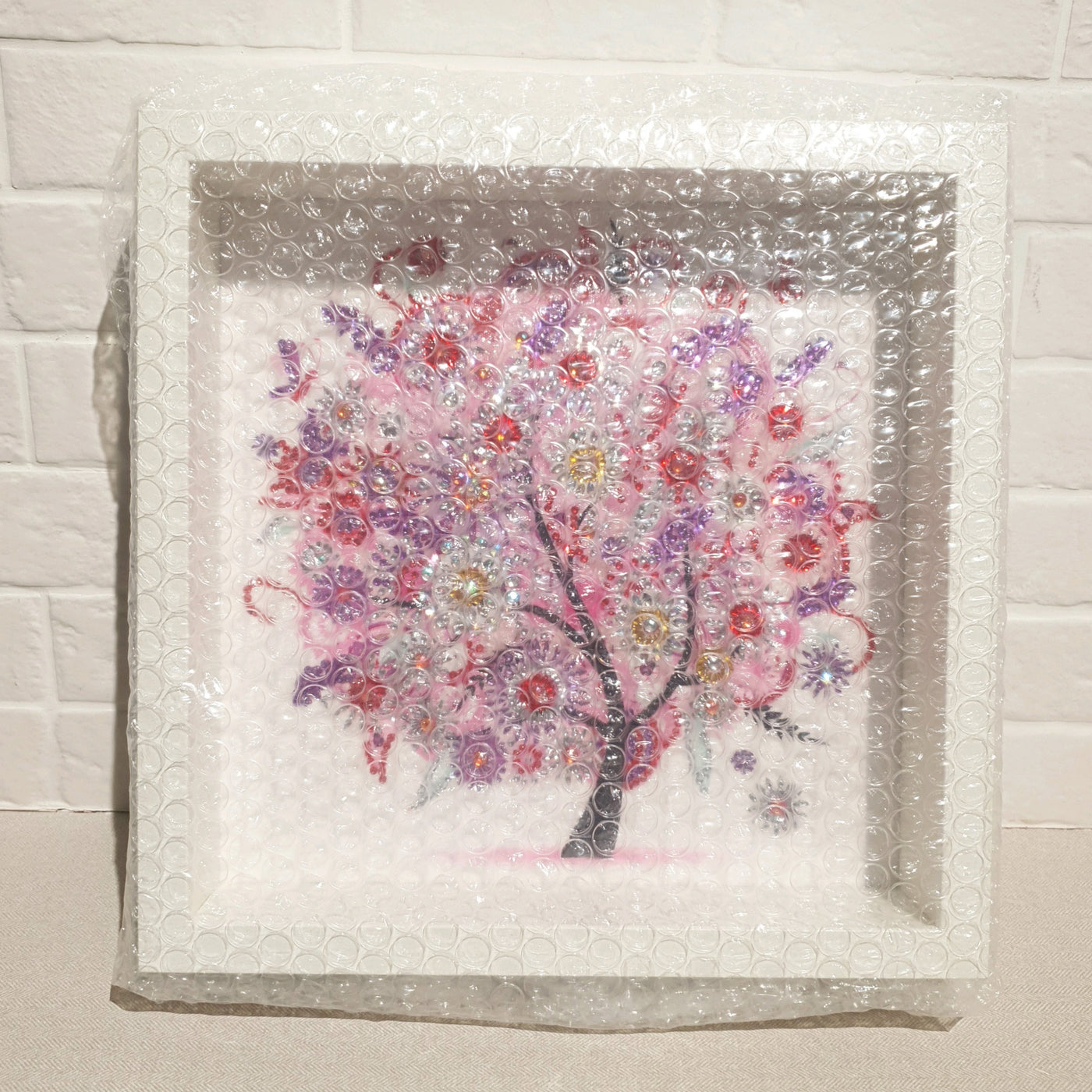 Trees in the Seasons Diamond Art with Wooden Frame