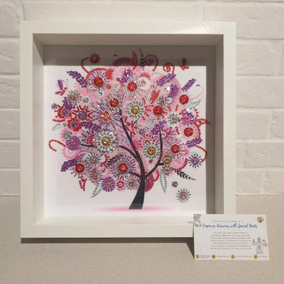 Trees in the Seasons Diamond Art with Wooden Frame