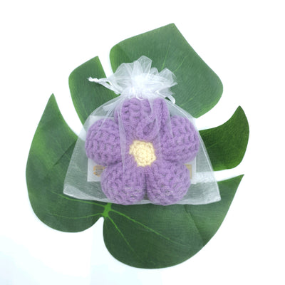 Crocheted Flower Bag Charm