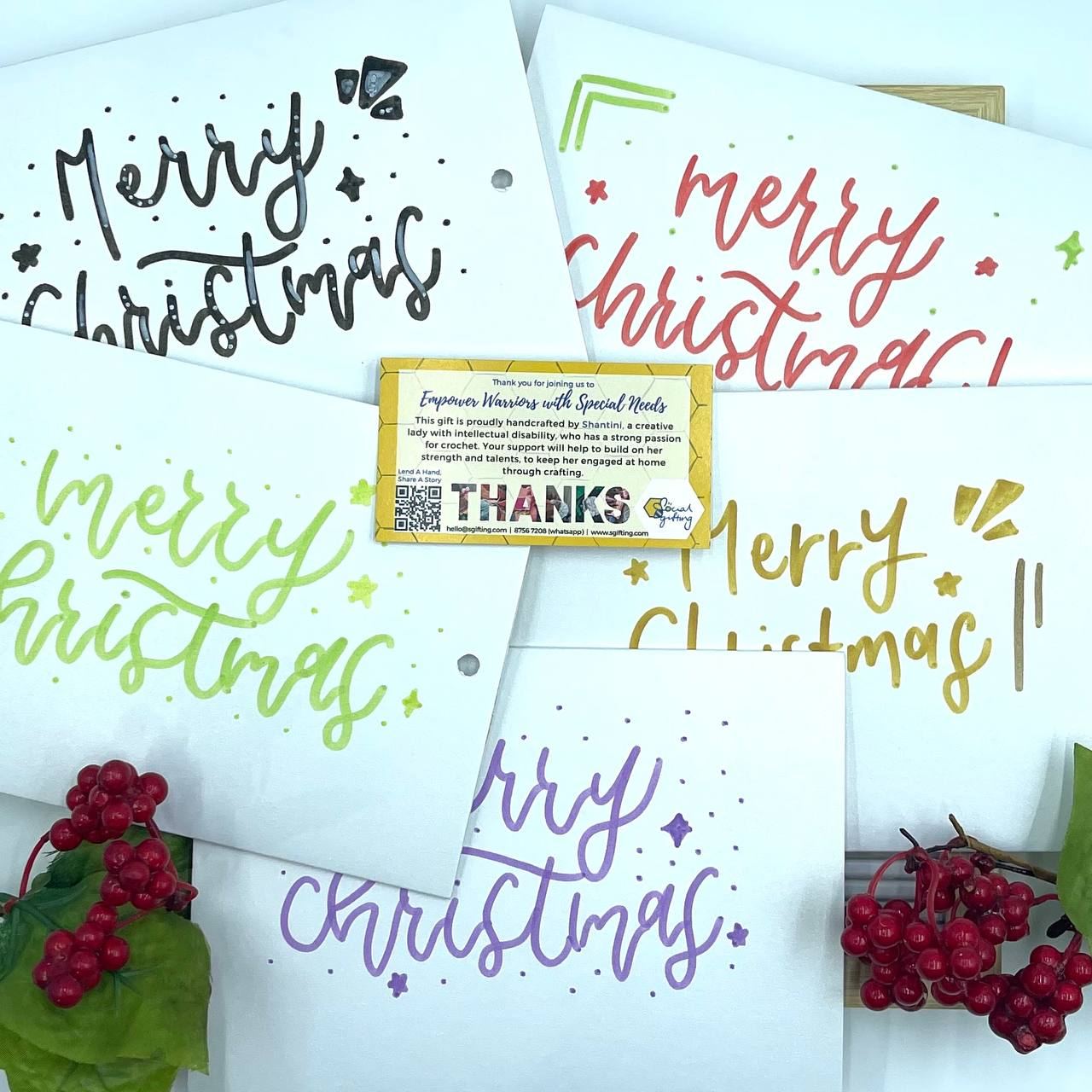 Handmade Christmas Envelope (Shantini)