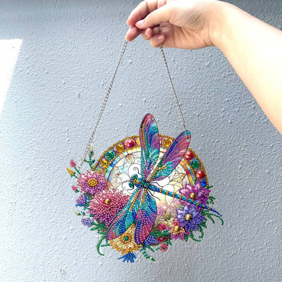 Hanging Dragonfly Diamond Art