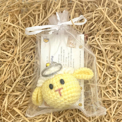 Hand Crocheted Mini Sheep Keyring