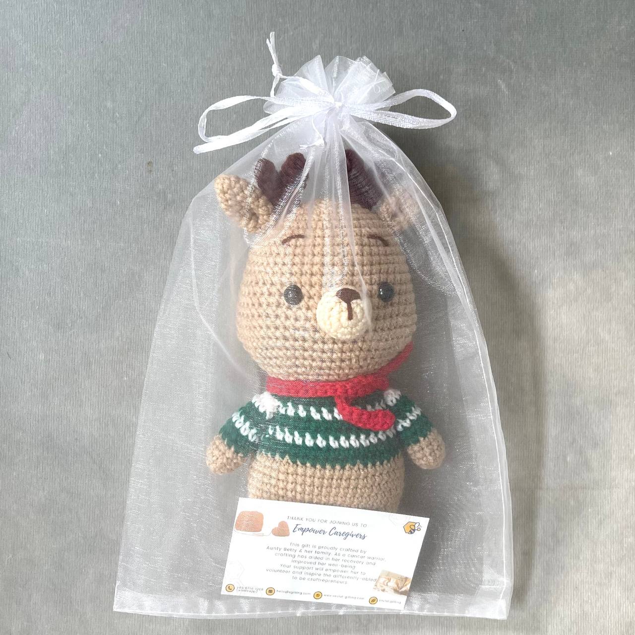 Hand Crocheted Christmas Reindeer